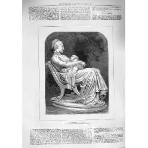  1876 Sculpture La Berceuse Mother Baby Dalou