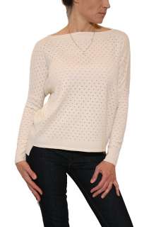 NEW Womens Vince Boat Neck Sweater in Ivory $285  