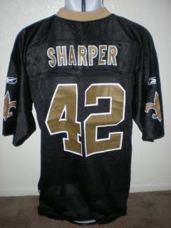   Sharper/Brees New Orleans Saints MENS Large Reebok Jersey TNE  