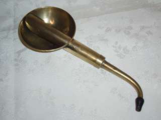 An Antique German Brass Telescopic  Banjo  Ear Trumpet DRGM.Old 