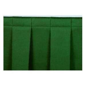  8L Box Pleat Skirting For 32H Stage   Green Everything 