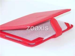 Red Leather Case Cover for  Nook 3G WiFi  