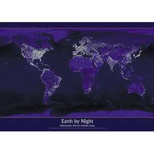  Earth By Night Poster 