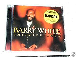 NEW SEALED BARRY WHITE UNLIMITED LOVE IMPORT 1 CD  