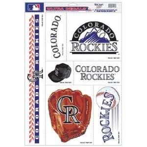 Colorado Rockies Static Cling Decal Sheet *SALE* Sports 