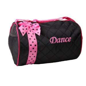  Dance Bag  Quilted Polka Dots Duffle with Bow Sports 