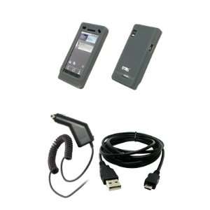   Case + Car Charger (CLA) + USB Data Cable for Motorola Droid 2 A955