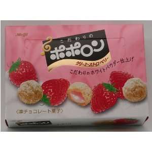 Meiji Kodawari Poporon Strawberry Cookie Grocery & Gourmet Food
