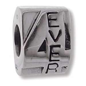 Biagi Retired 4 Ever Love Bead Sterling Silver fits European Charm 