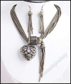 Wholesale 4sets Tibetan Heart Snake Chain Necklace   