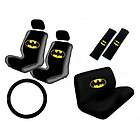 11pc DC Batman Dark Knight Yellow Complete Car Seat Cover Set Free 