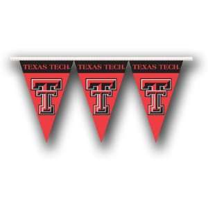   Tech Red Raiders 25 Ft. Party Pennant Flags Patio, Lawn & Garden
