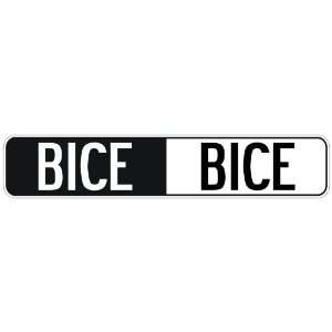   NEGATIVE BICE  STREET SIGN