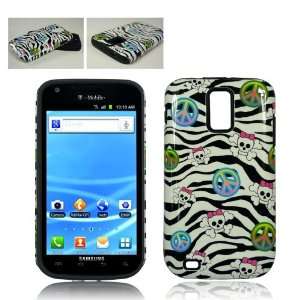  ZEBRA SKIN PEACE AND SKULL HYBRID CASE Cell Phones & Accessories