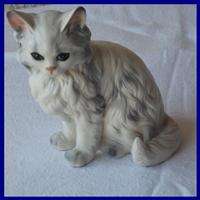 Vintage Lefton Persian Cat Ceramic Figurine Circa Japan # 1514