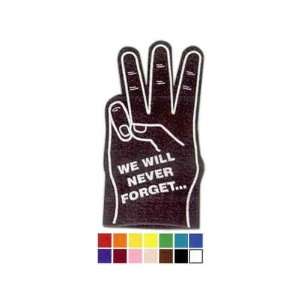  Three finger hand cheering mitt.