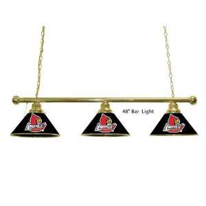    NCAA Louisville Cardinals 3 Shade Pub Lamp