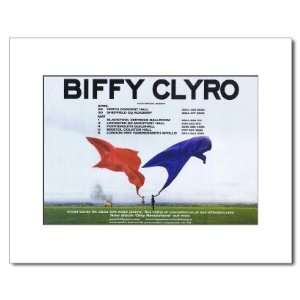  BIFFY CLYRO UK Tour 2010 12x10in Matted Music Print