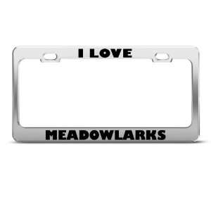  Love Meadowlarks Meadowlark Animal license plate frame 