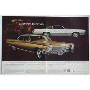 1968 Cadillac Fleetwood Eldorado & Brougham 2 Page Print Ad (1743 