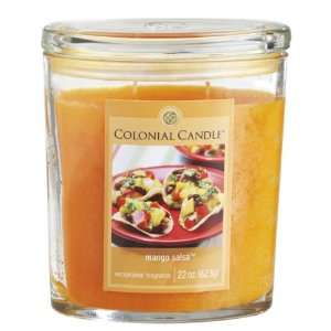  Pack of 2 Oval Mango Salsa Aromatic Candles 22oz