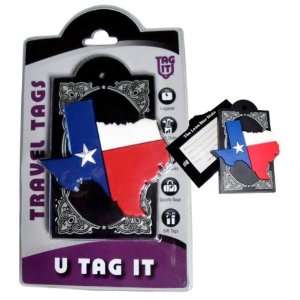 Texas State Outline   Bag Tag Case Pack 12