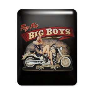  iPad Case Black Toys for Big Boys Lady on Motorcycle 