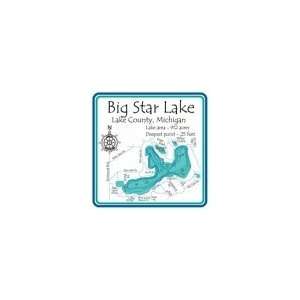  Big Star 4.25 Square Absorbent Coaster