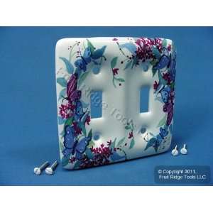   Gang JUMBO Porcelain Switch Cover Oversize Toggle Wall Plate 89509 FLY