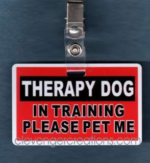 THERAPY DOG IN TRAINING PLEASEservice dog vest clip  
