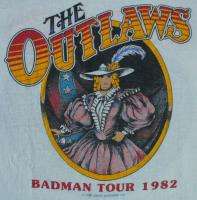 THE OUTLAWS Vintage Concert SHIRT 80s TOUR T RAGLAN Jersey SOUTHERN 