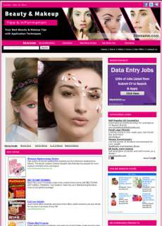 Making Money Beauty & Makeup Tips Business Websites  