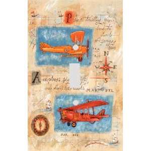  Biplanes Decorative Switchplate Cover