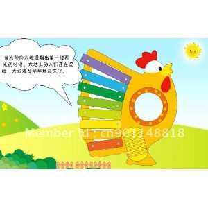  the baby toys wisdom cubic rooster wooden eight scales 