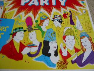Old 1950s NEW YEARS EVE Party POSTER   Beistle Co.  