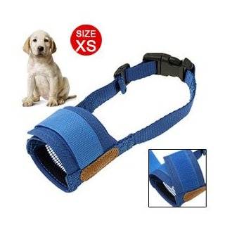 XS Pet Dog Anti Bark Chew Mask Blue Soft Mesh Muzzle by uxcell