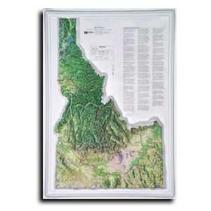  Idaho Topographic Relief Map