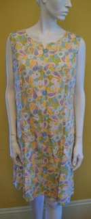 Vtg 50s 60s SHAKER SQUARE By Bill Simms DRESS M To L Summer SHIFT Neat 