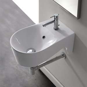   ART 8502 Wash Basin Scarabeo Vessel Sink, White