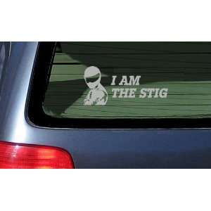  I Am the Stig   Silver Vinyl Sticker Automotive