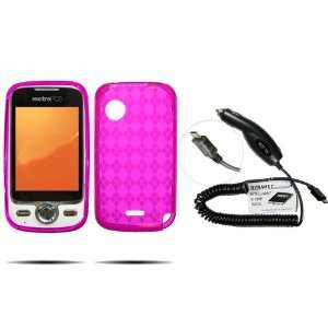 HOT PINK Hard Jelly TPU Skin Case / Rubber Feel Sleeve Protector Cover 