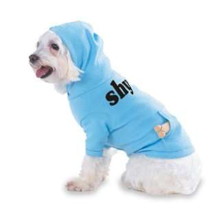  shy Hooded (Hoody) T Shirt with pocket for your Dog or Cat 