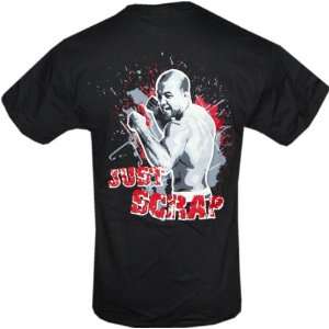  Cage Fighter BJ Penn Just Scrap Black T Shirt (SizeXL 