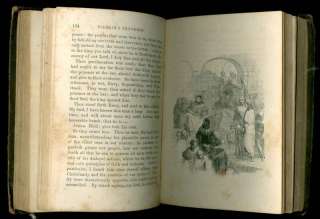 1860 antique PILGRIMS PROGRESS j bunyan fraktur sketch  