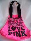 NWT Victorias Secret *LOVE PINK* Canvas Tote Beach Travel School Bag 