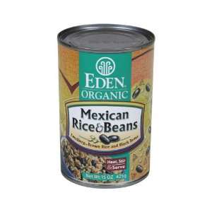  Eden Foods, Bean N Rice Black Mex Org, 15 OZ (Pack of 3 