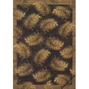   Bahama Home Nylon Tahitian Breeze Black 10500 5 4 Round Area Rug