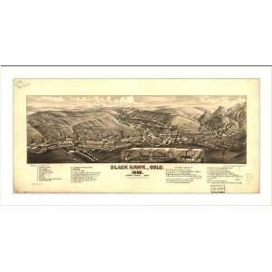  Historic Black Hawk, Colorado, c. 1882 (M) Panoramic Map 