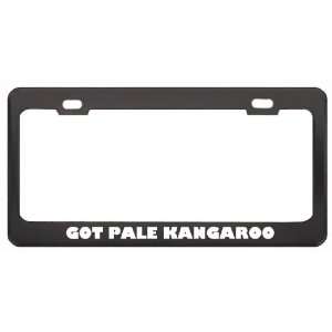 Got Pale Kangaroo Mouse? Animals Pets Black Metal License Plate Frame 