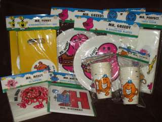 Mr Men and Little Miss Birthday PARTY PACK/SET for 16  